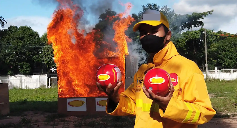 Bomba Extintora Fuego. Extintor