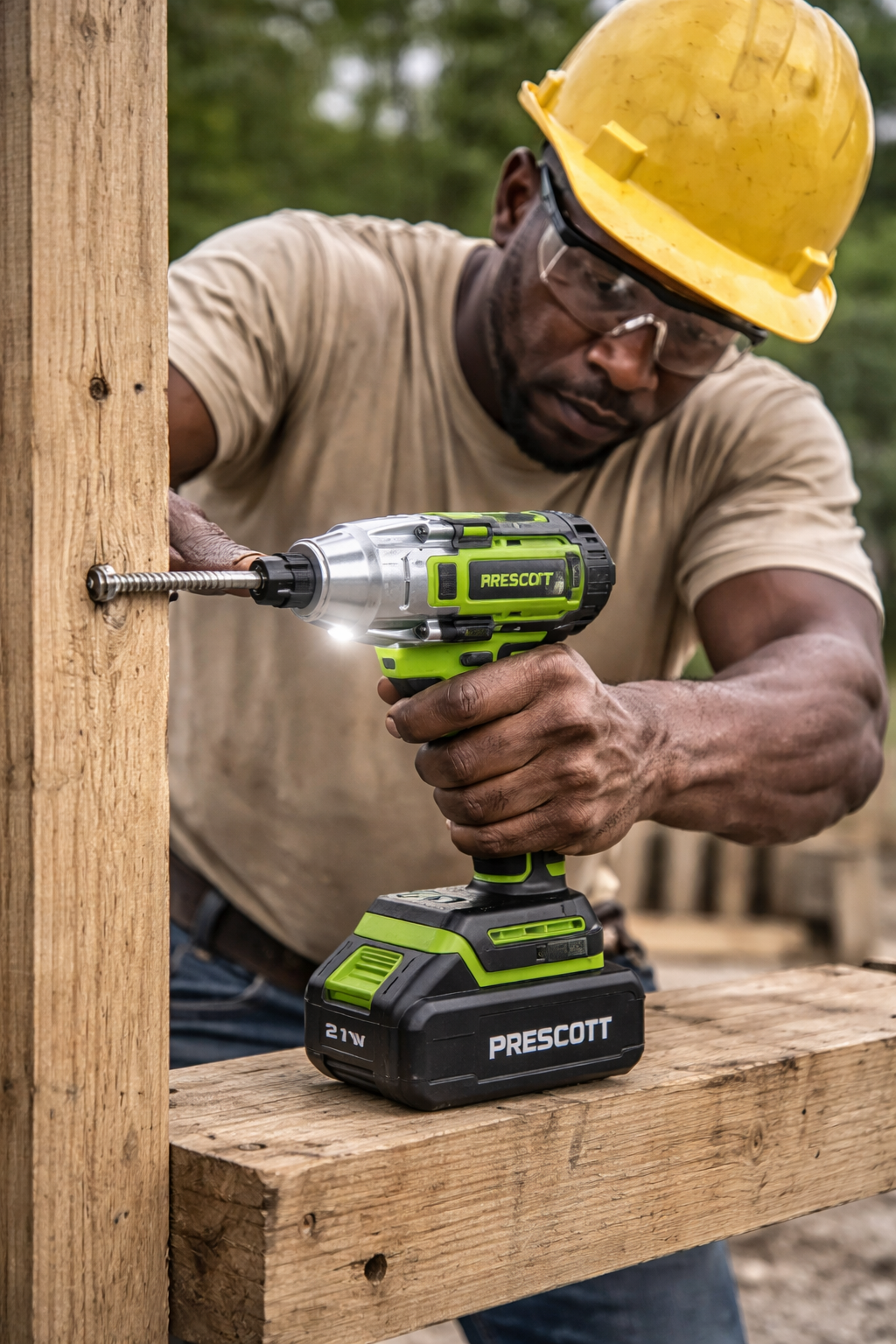Llave de impacto Destornillador Inalámbrico Prescott 21V