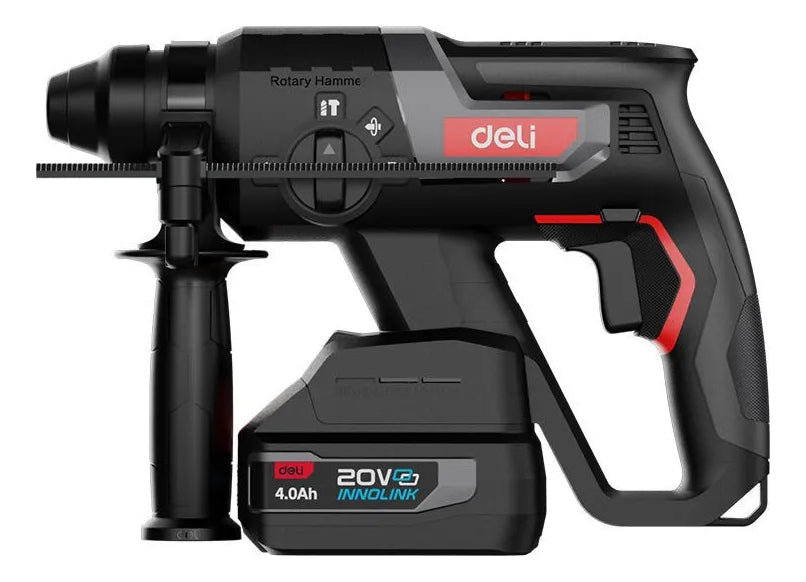 Rotomartillo Profesional 20V con 2 Baterías 4Ah Deli