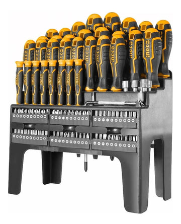 Juego de Destornilladores y Puntas INGCO HKS10028 – 100 Piezas