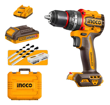 Taladro Percutor Inalámbrico Brushless INGCO P20S 20 V