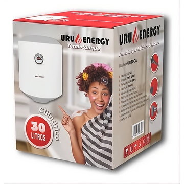 TERMOTANQUE ELÉCTRICO CILÍNDRICO 30 LITROS URUENERGY